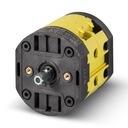 25 Amp Rotary Cam Switch, 2 Position, On-Off, Load Break Switch, 1 Pole, 600Vac, Rear Panel, Door Mount