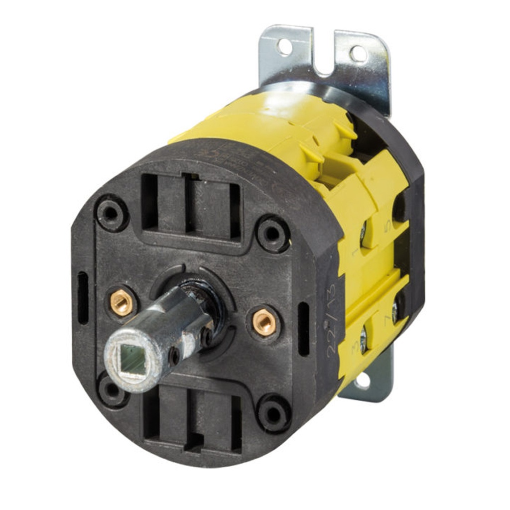 Rotary Cam Switch, 2 Position, On-Off, Load Break Switch, 3 Pole, 32A, 600 V AC, Base Panel Mount