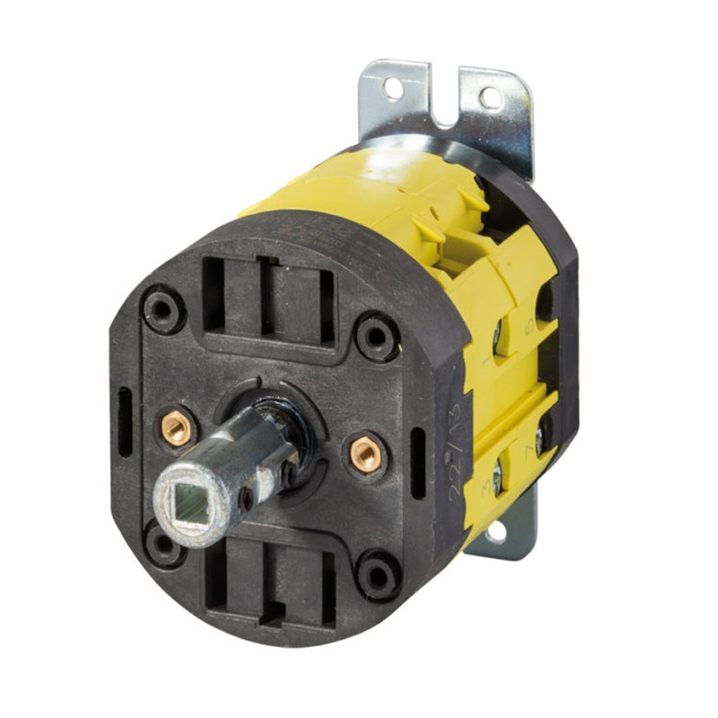 Rotary Cam Switch, 2 Position, On-Off, Load Break Switch, 3 Pole, 40A, 600 Vac, Base Panel Mount