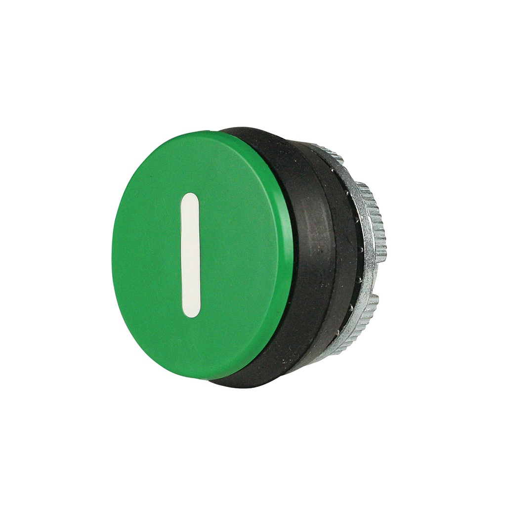 22mm Green Push Button with White "PUSH TO START" Symbol | Compatible with P02, P03, PL, PLB & TLP Series Pendant Stations