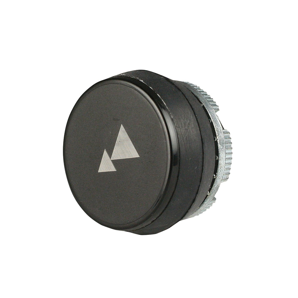 22mm Black Push Button with White 2-Speed Counter Clockwise (Reverse Rotation) | Compatible with P02, P03, PL, PLB & TLP Series Pendant Stations