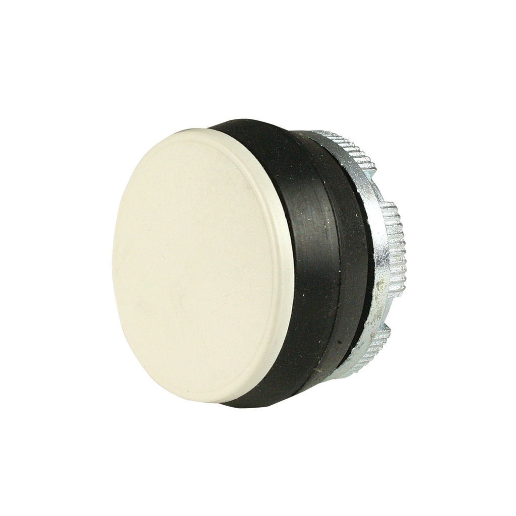 PL Series Button, Plain Front Push Button, White, 22mm, for use in P02, P03, PL, PLB and TLP Series Pendant Stations