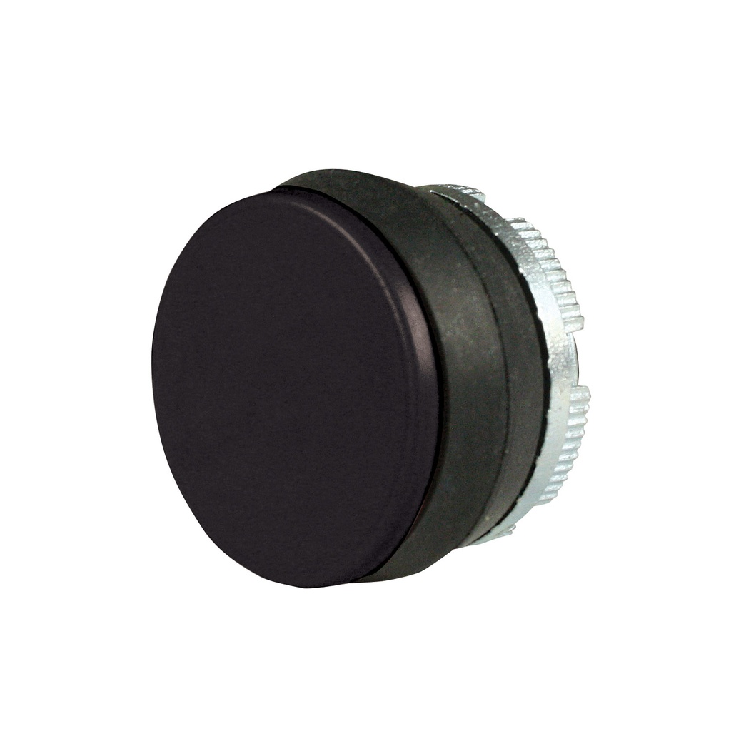 22mm Solid Black Push Button | Compatible with P02, P03, PL, PLB & TLP Series Pendant Stations