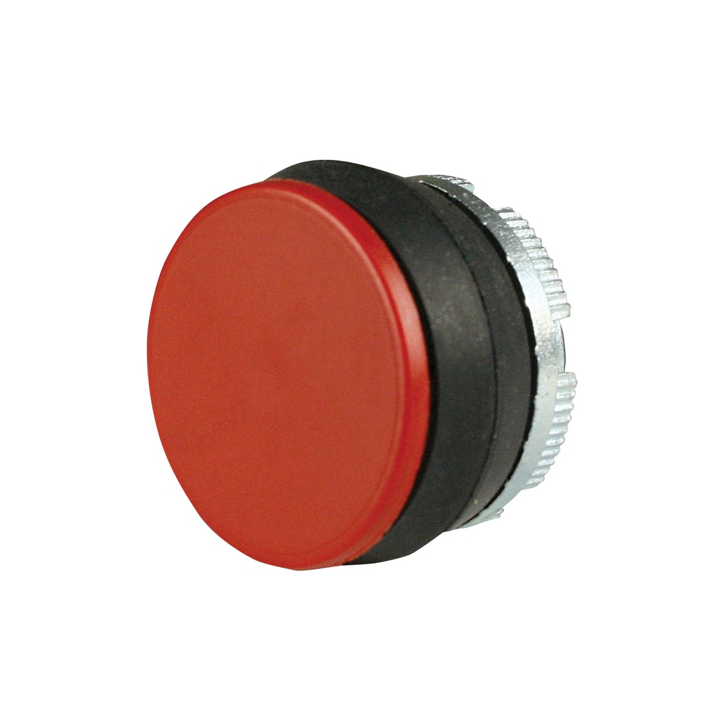 Red Push Button for Pendant Stations, Red, 22mm, Gray Bezel