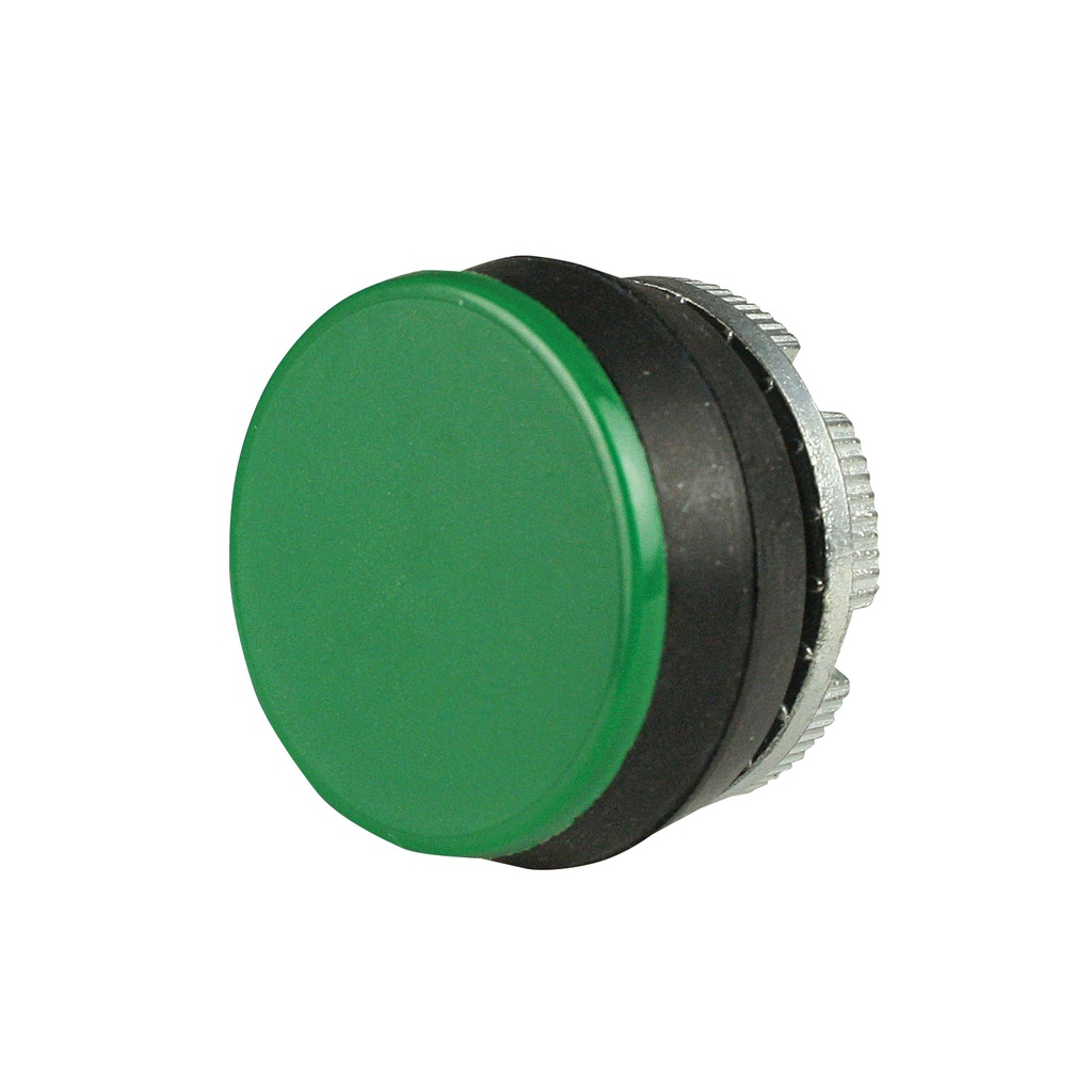 22mm Solid Green Push Button | Compatible with P02, P03, PL, PLB & TLP Series Pendant Stations