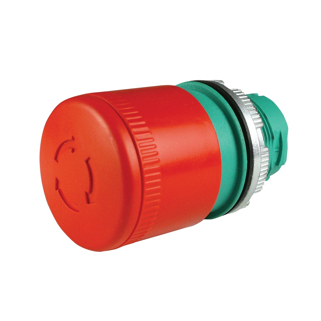 Emergency Stop Push Button, Twist to Release,30mm Head, 22mm