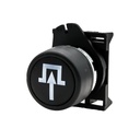 Push Button Flush Black White Arrow Lift