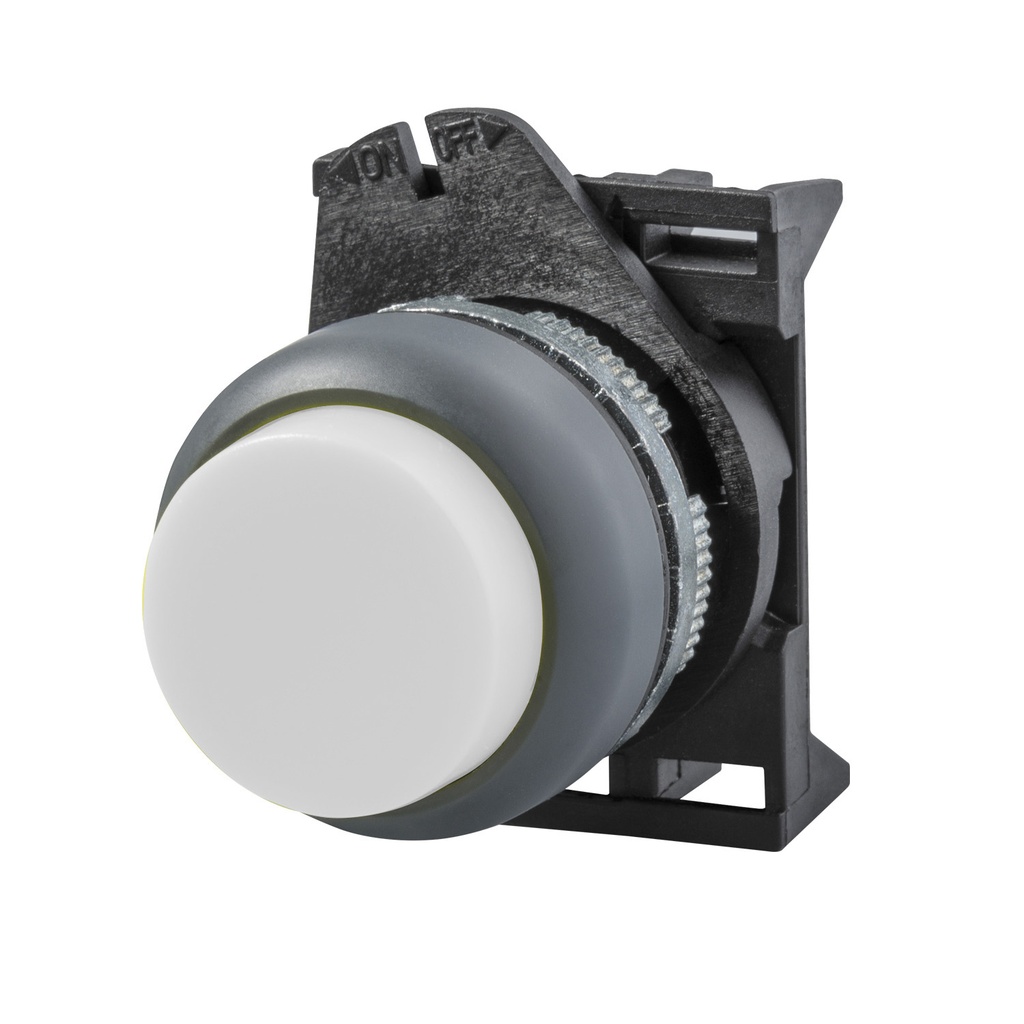 White Illuminated Push Button Switch, 22mm Momentary Illuminated Push Button, White, Extended, NEMA 4X