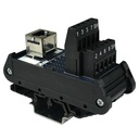 RJ45 Breakout Board, RJ45 Ethernet Connector Breakout Board, DIN Rail Mount, RJ45 To Screw Terminals