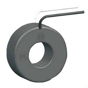 Current Transformer, 100:05 Ratio, 2.5 inch Aperture, 24 inch Leads, Through-hole Mount