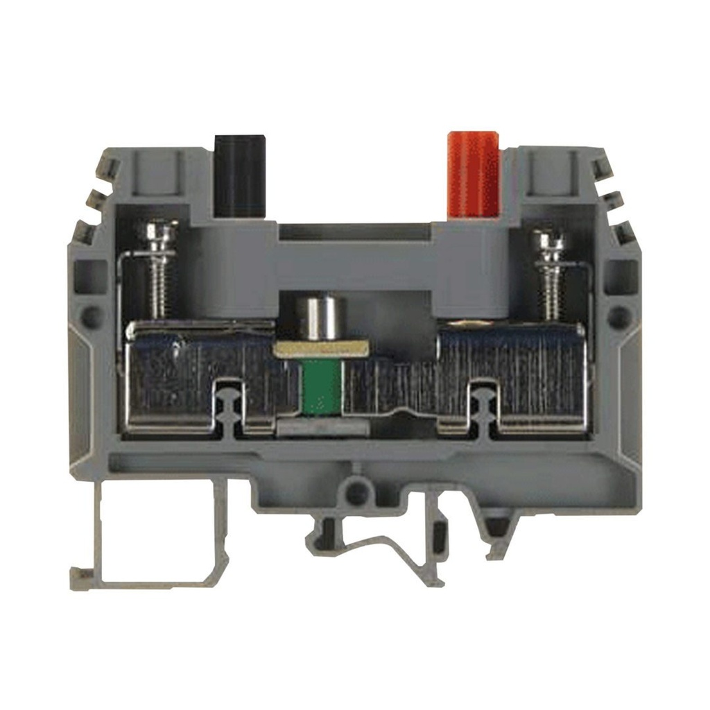 Screw Clamp Sliding Link Disconnect Terminal Block, 57 Amp, 20-6 AWG