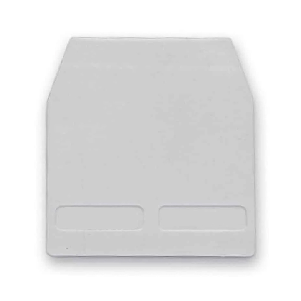 Terminal Block End Cover For Use With The SR300GR DIN Rail Fuse Terminal, Gray, 