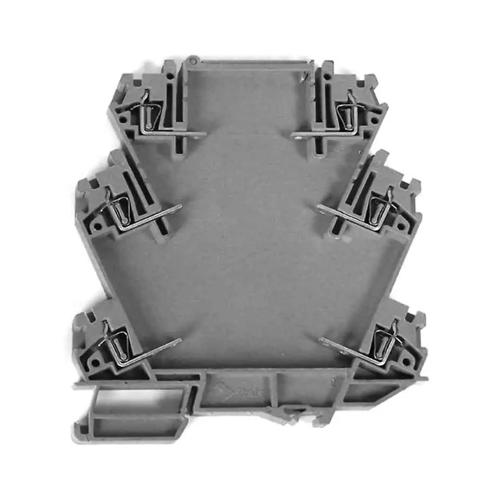 DIN Rail Component Holder Terminal Block, 6mm Wide,  Spring Terminals