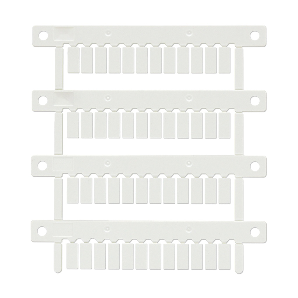 Terminal Block Markers for Phoenix Contact UK, UT and ST Terminal Blocks, 6x10mm, White