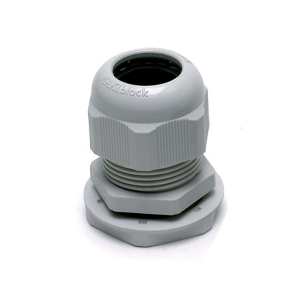 PG36 Cable Gland With Lock Nut, Light Gray, 20-32mm Clamping Range, IP68