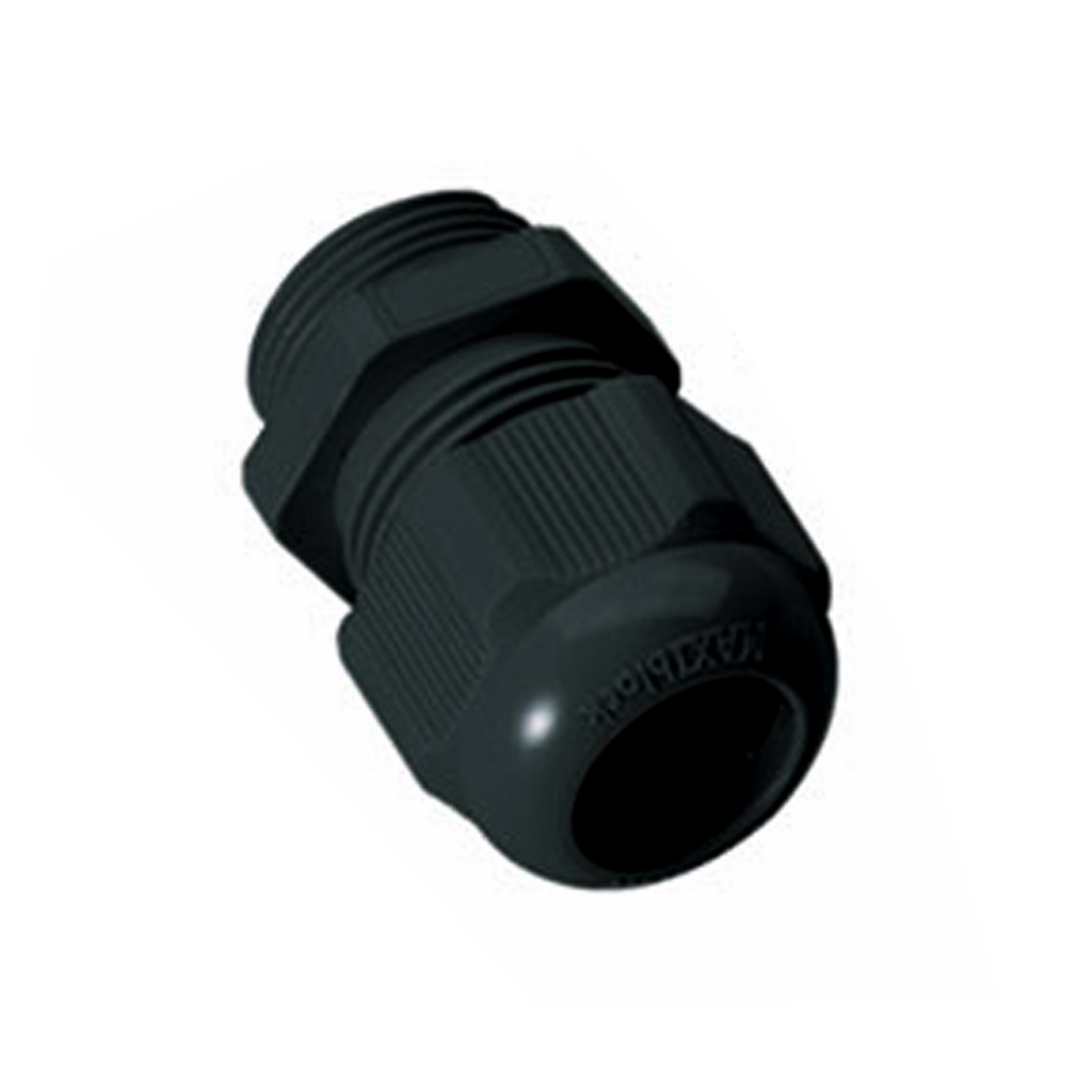 PG9 Cable Gland With Extended Mounting Threads, Plastic Body, 15mm, Black PG9 Cable Gland, 5-8mm Clamping Range, Waterproof, IP68 Rated