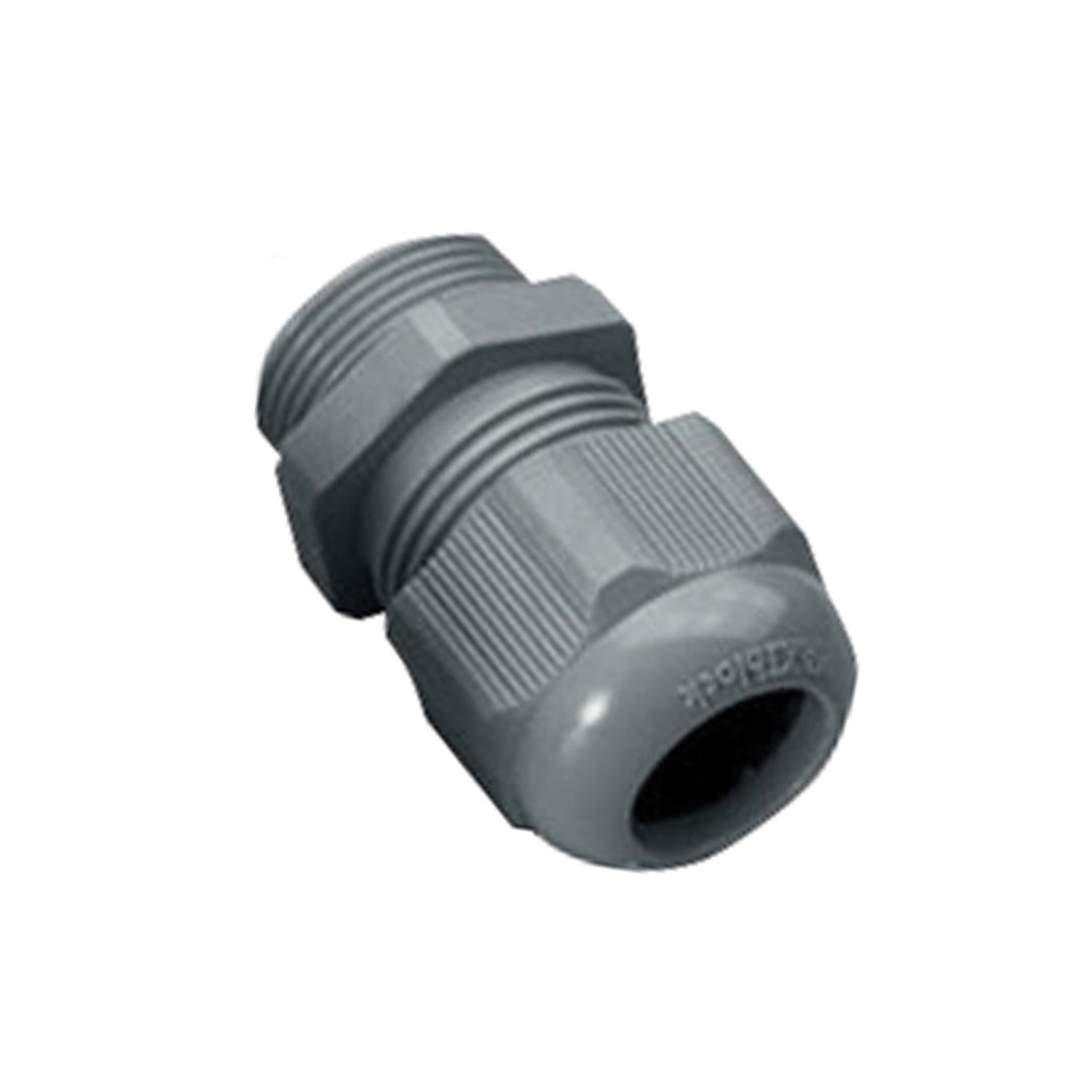 M16 Extended Thread Nylon Cable Glands, 5-10mm Clamping Range, Dark Gray, M16x1.5 Threads