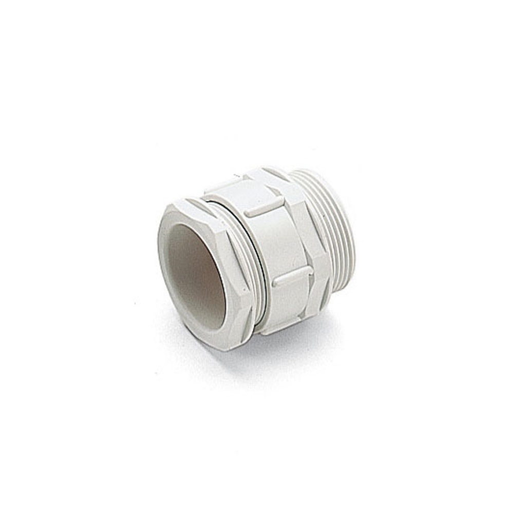 PG7 Threaded Plastic Compression Cable Gland, Light Gray