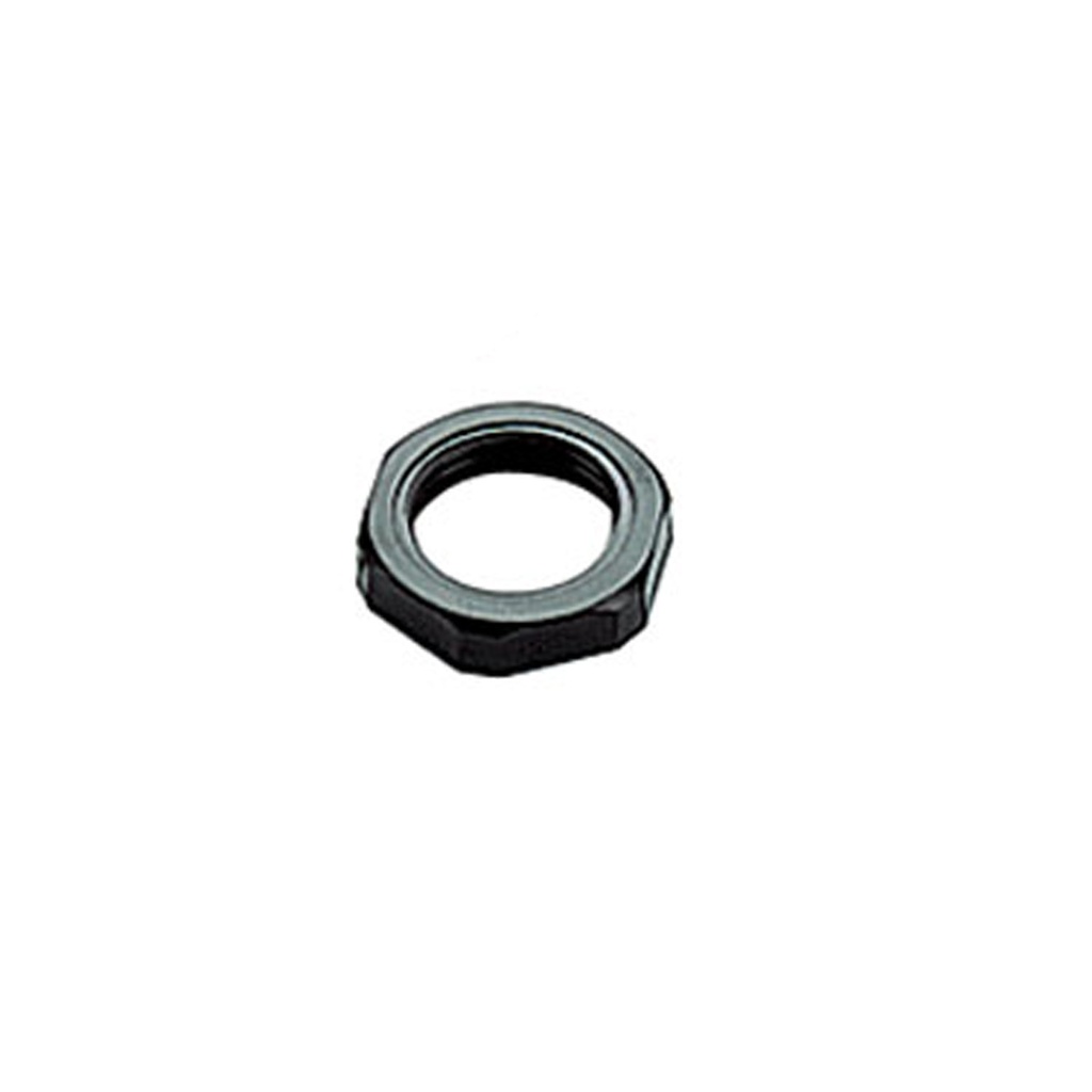 M12 Nylon Locking Nut, Black, without collar