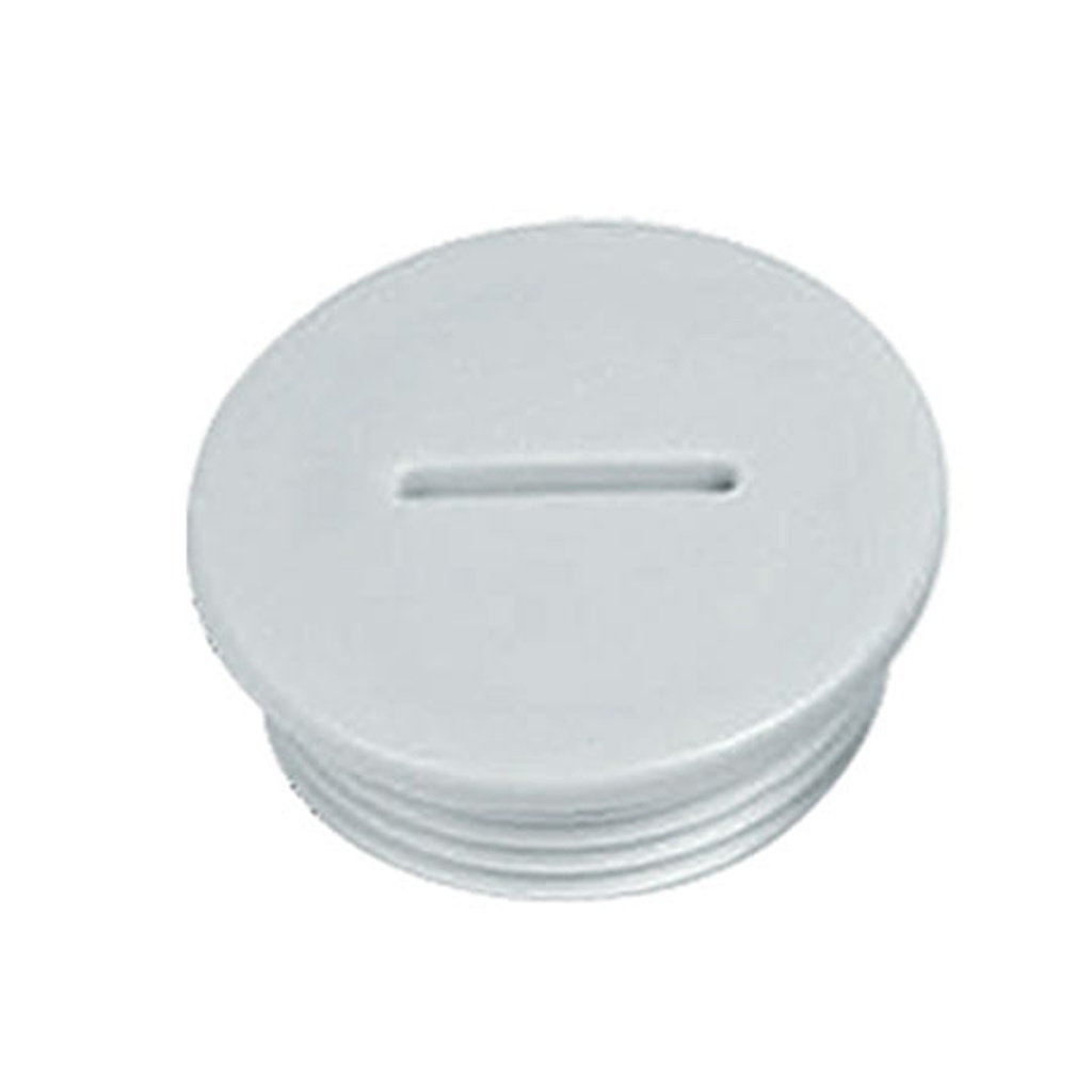 Polyamide PA6 Entry Plugs, Light Gray, PG16 Thread, Mounting hole: 27mm