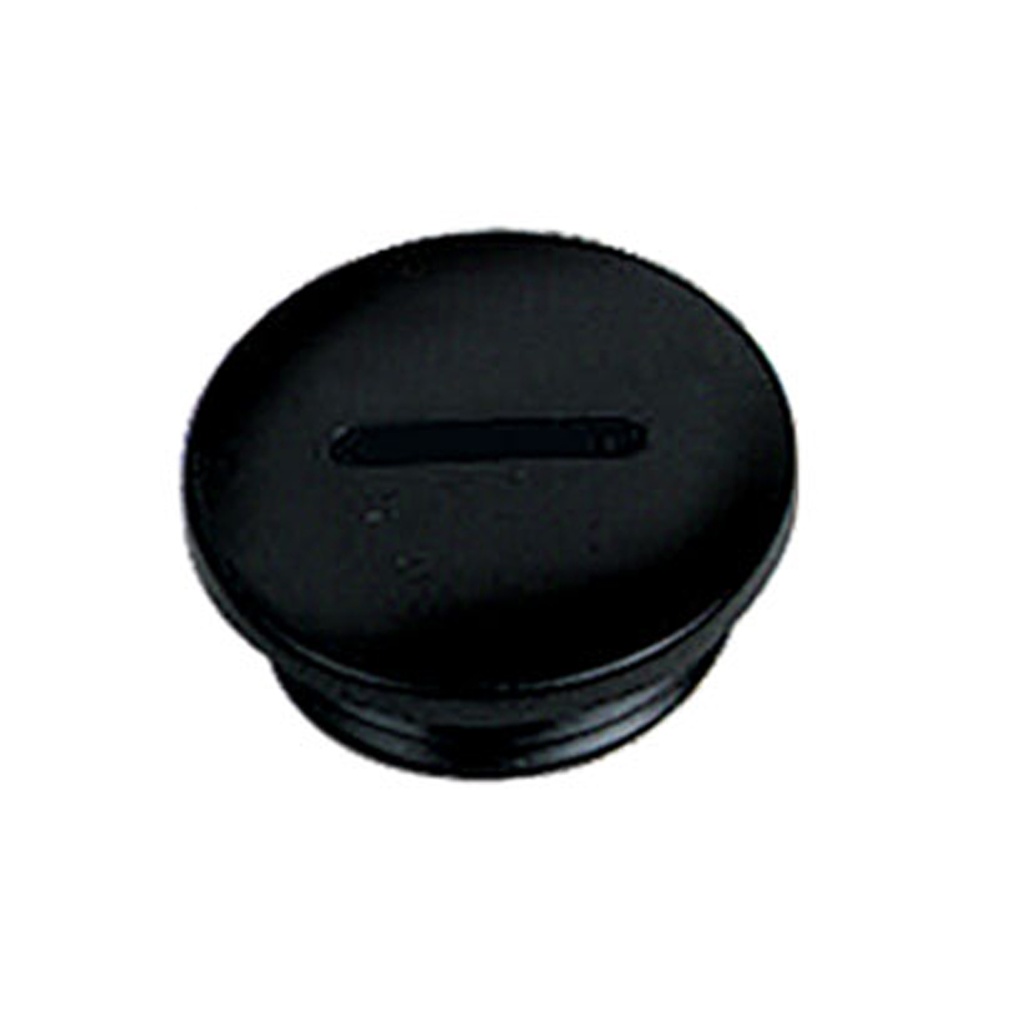 Polystyrene PS Entry Plugs, Black, PG7 Thread, Mounting hole: 15mm