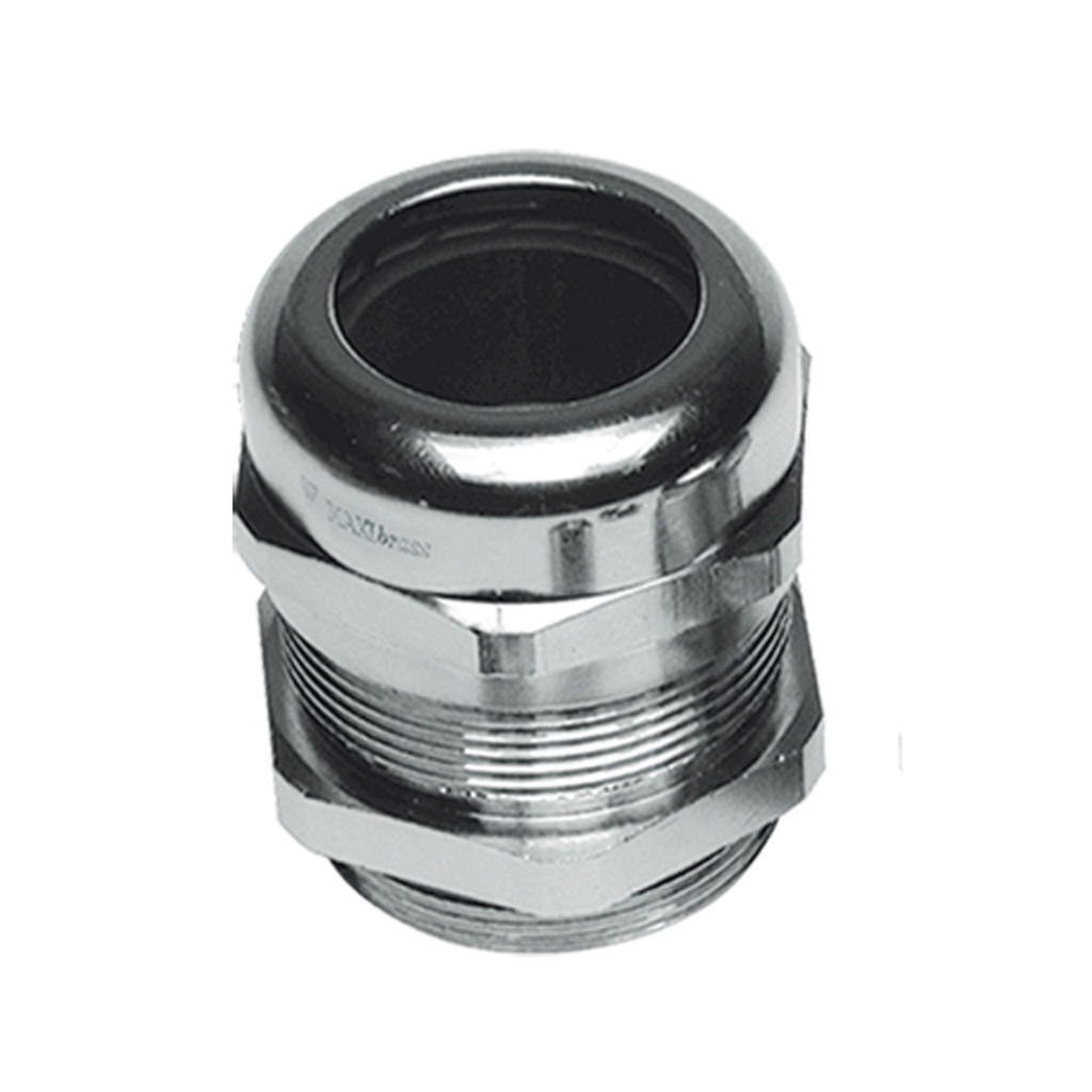 Nickel-Plated Brass Cable Glands, Reduced Entry, PG13.5 Threads,  4-10mm Clamping Range