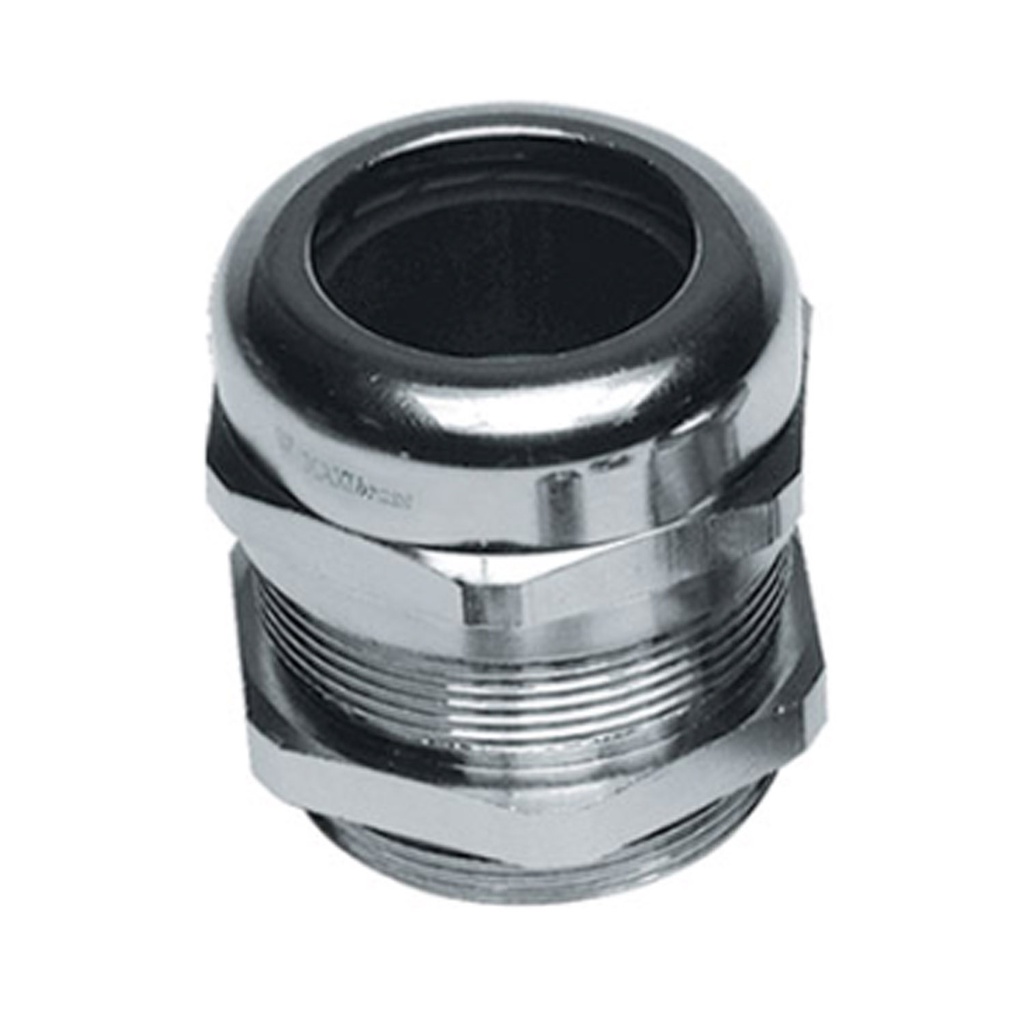 Nickel-Plated Brass Cable Glands, Extended Threads, PG42 Threads, Tightening nut: 57mm, 28-38mm Clamping Range