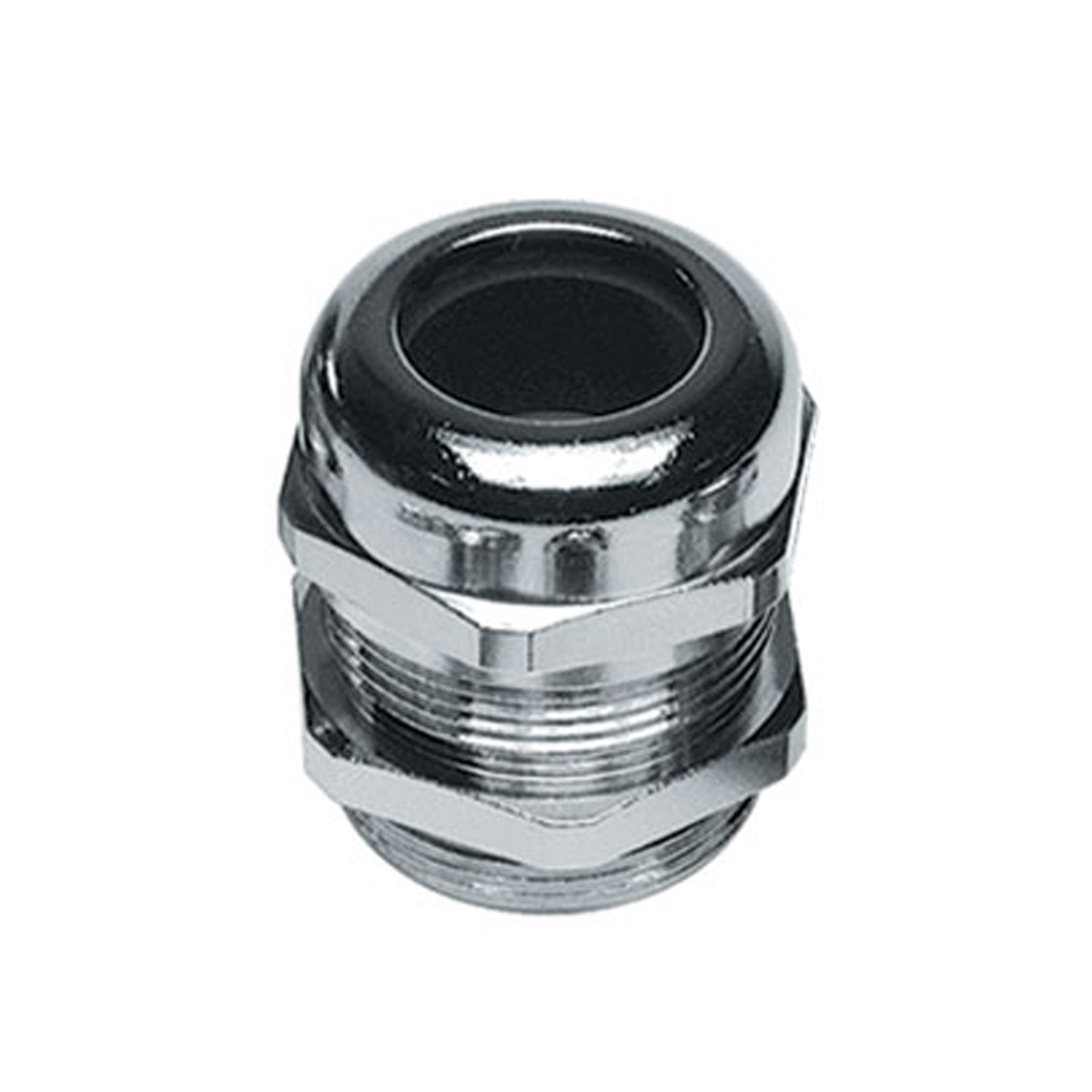 M63 Threaded Nickel-Plated Brass Cable Glands, Reduced Cable Entry,  Extended Thread,  M63x1.5 Threads, 27-39mm Clamping Range