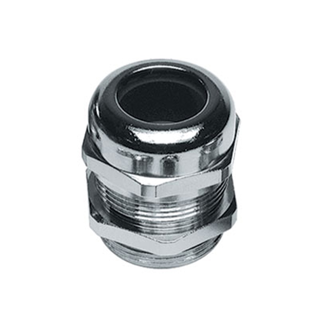 Nickel-Plated Brass Cable Glands, Reduced Cable Entry,  Extended Thread,  M63x1.5 Threads, Tightening nut: 67mm, 27-39mm Clamping Range