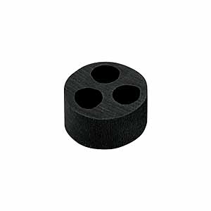3 Hole Entry Seal For  M20, PG13.5, PG16 Cable Glands, Black