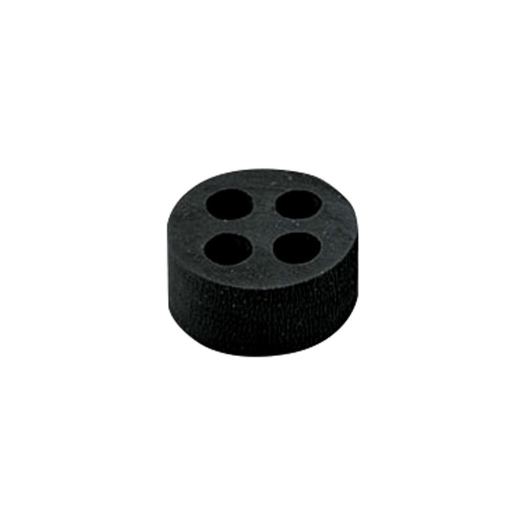 4 Hole Multiple Wire Entry Seal for M32 Cable Glands, Black