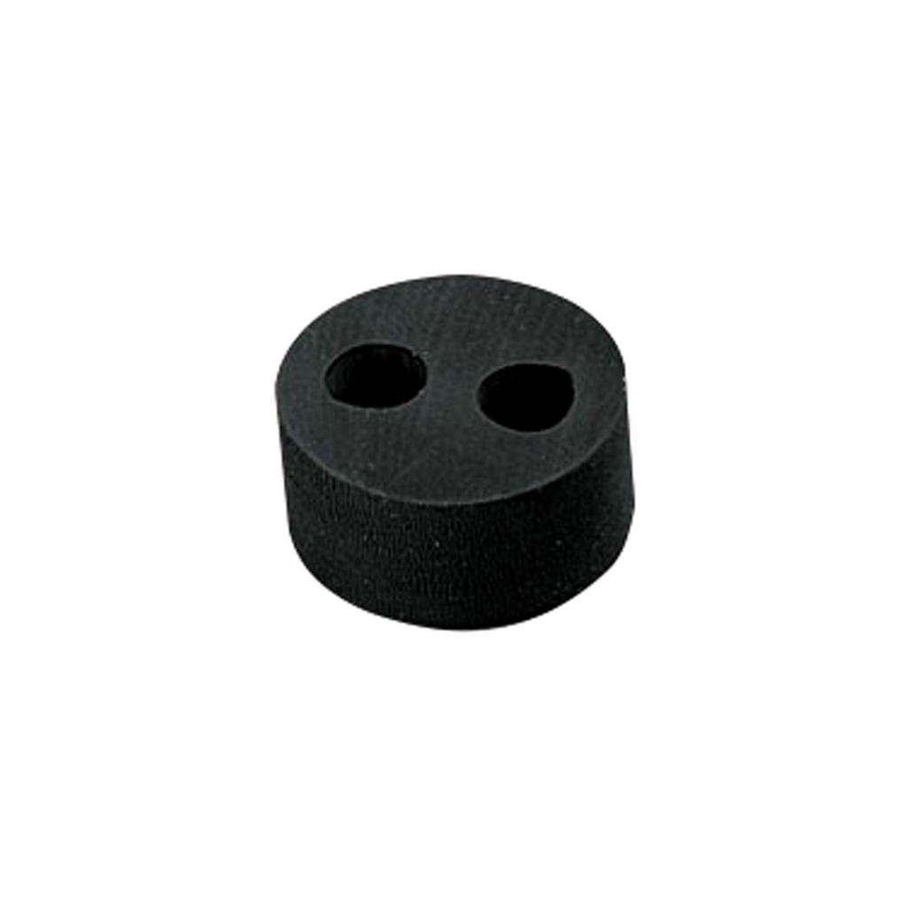 Entry Seal For Cable Glands, 2 Holes With 8 mm Diameter, M32, Black