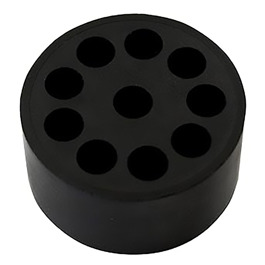 Entry Seal for Cable Glands, 10 Holes With 6 mm Diameter, M40, Black