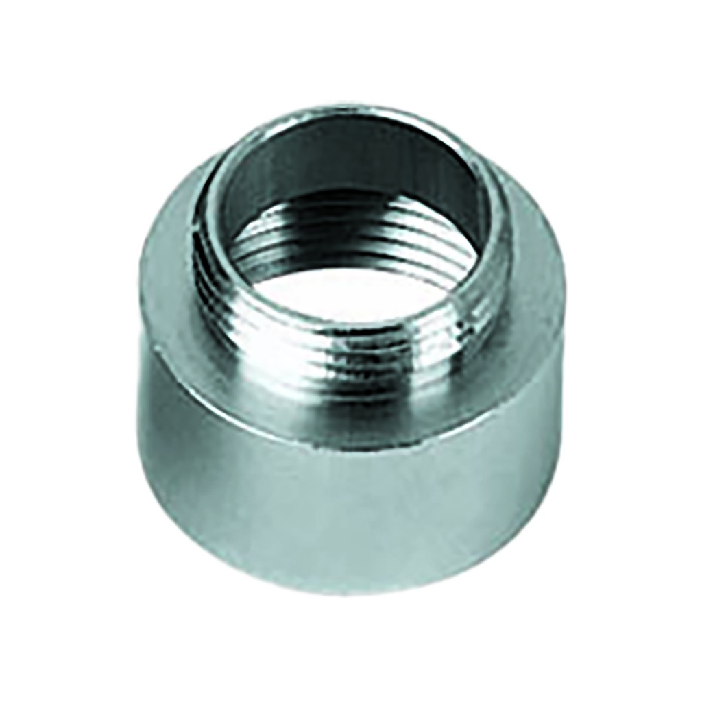 M16 to M12 Thread Reducer, Nickel-Plated Brass