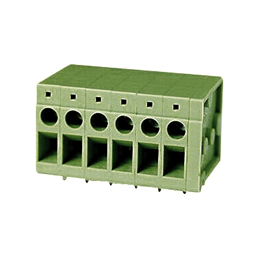 5 mm Pitch Two-Pin Fixed Printed Circuit Board (PCB) Terminal Block, Screw Clamp, 11 position