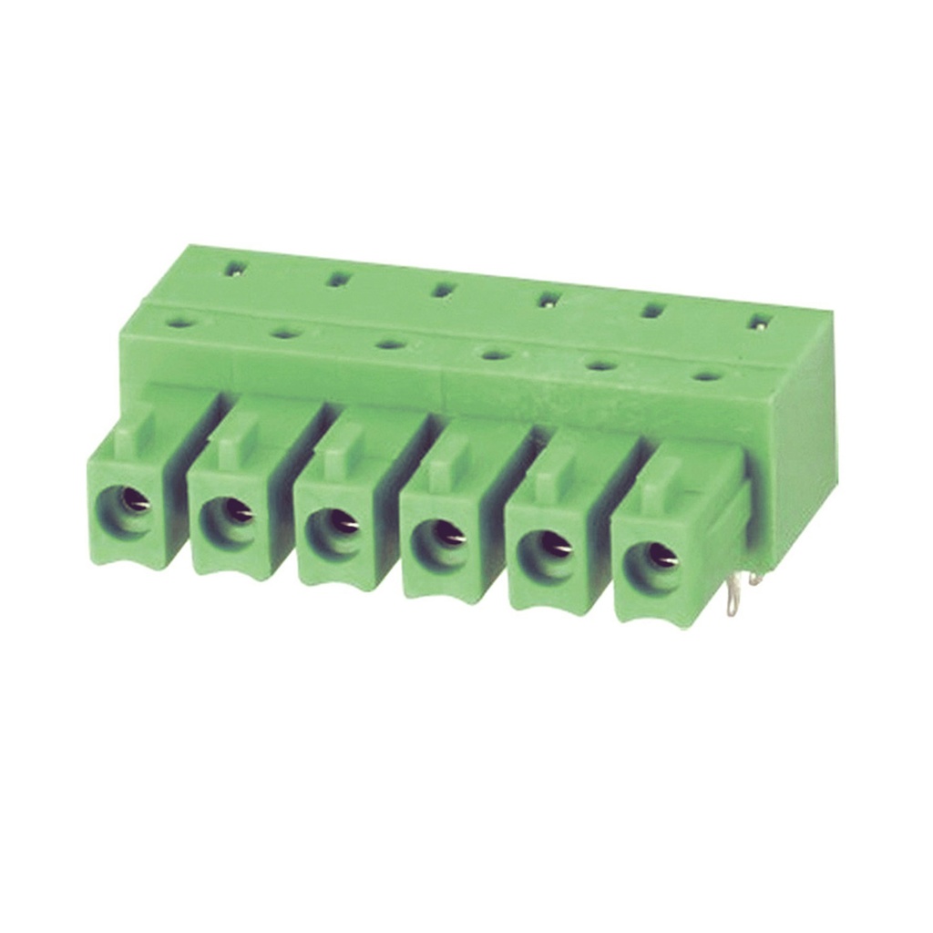 3.5 mm Pitch Printed Circuit Board (PCB) Terminal Block Horizontal Header, 10 position