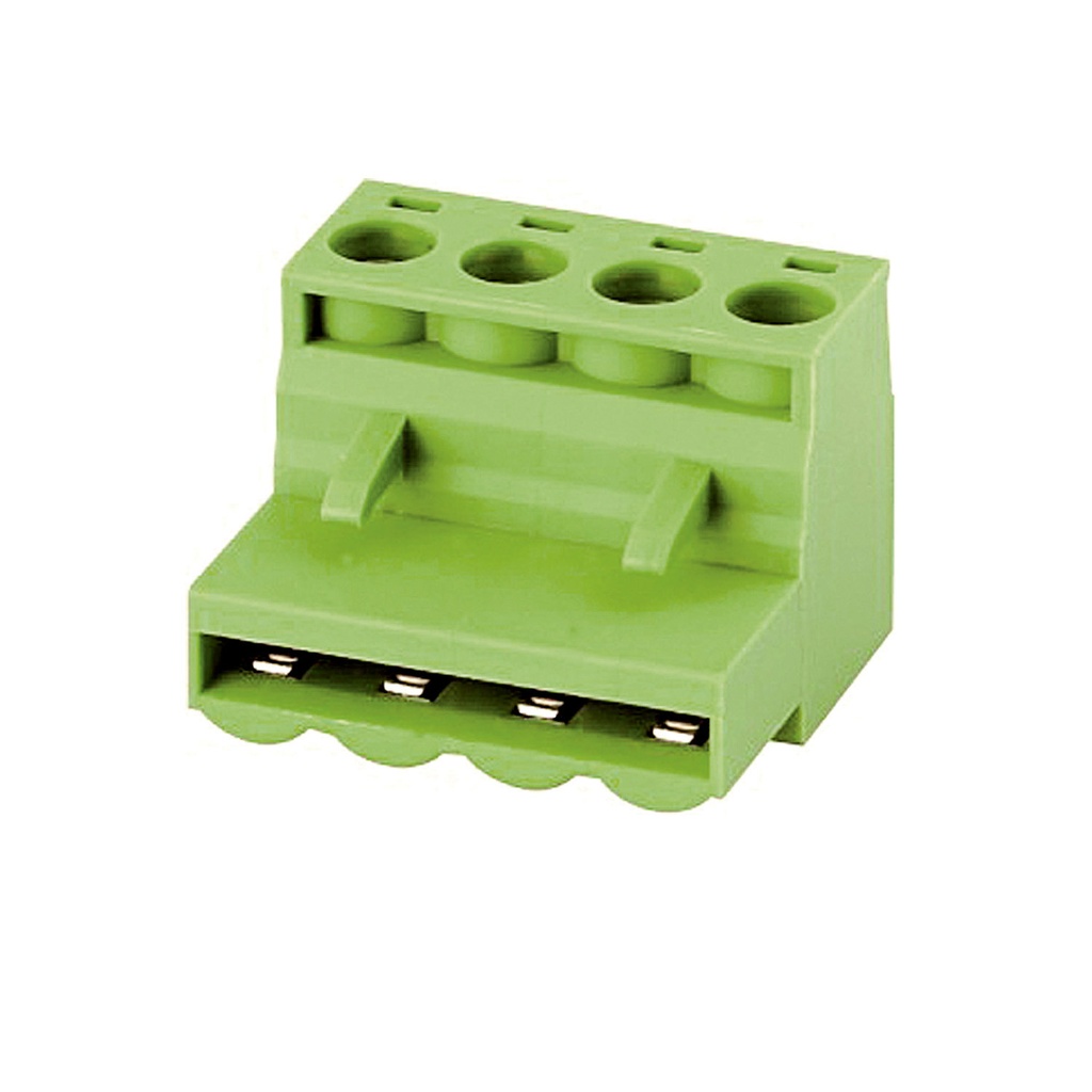 5 mm Pitch Printed Circuit Board (PCB) Terminal Block Wire to Card Edge, Screw Clamp, 10 position