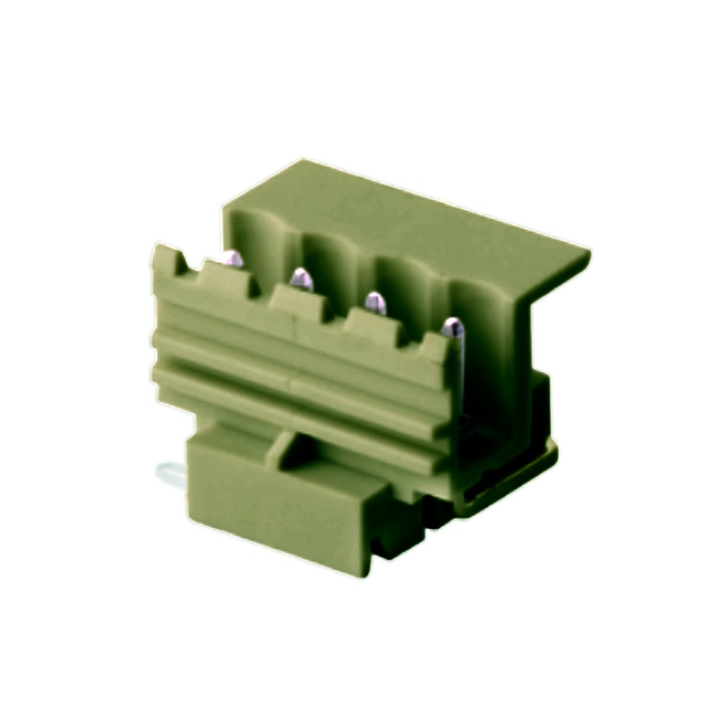 5 mm Pitch Printed Circuit Board (PCB) Terminal Block Horizontal Header, 3 Position, Right Side Of Component Housings