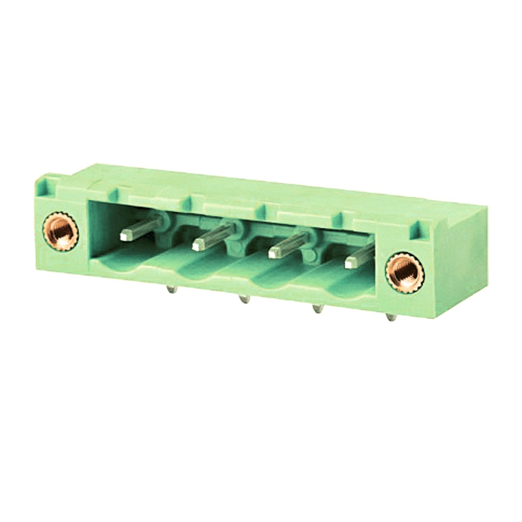 7.5 mm Pitch Printed Circuit Board (PCB) Terminal Block Horizontal Header, with Screw Locks, 10 position