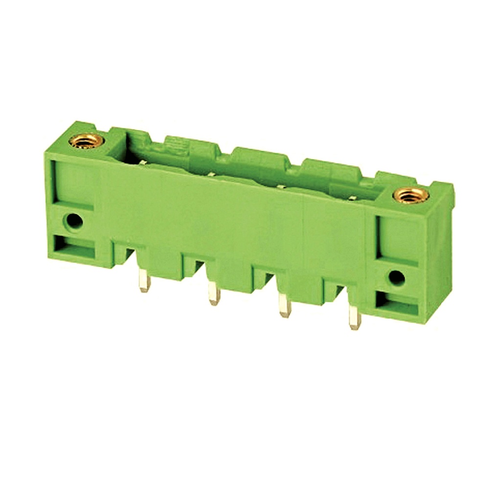 7.5 mm Pitch Printed Circuit Board (PCB) Terminal Block Vertical Header, with Screw Locks, 10 position