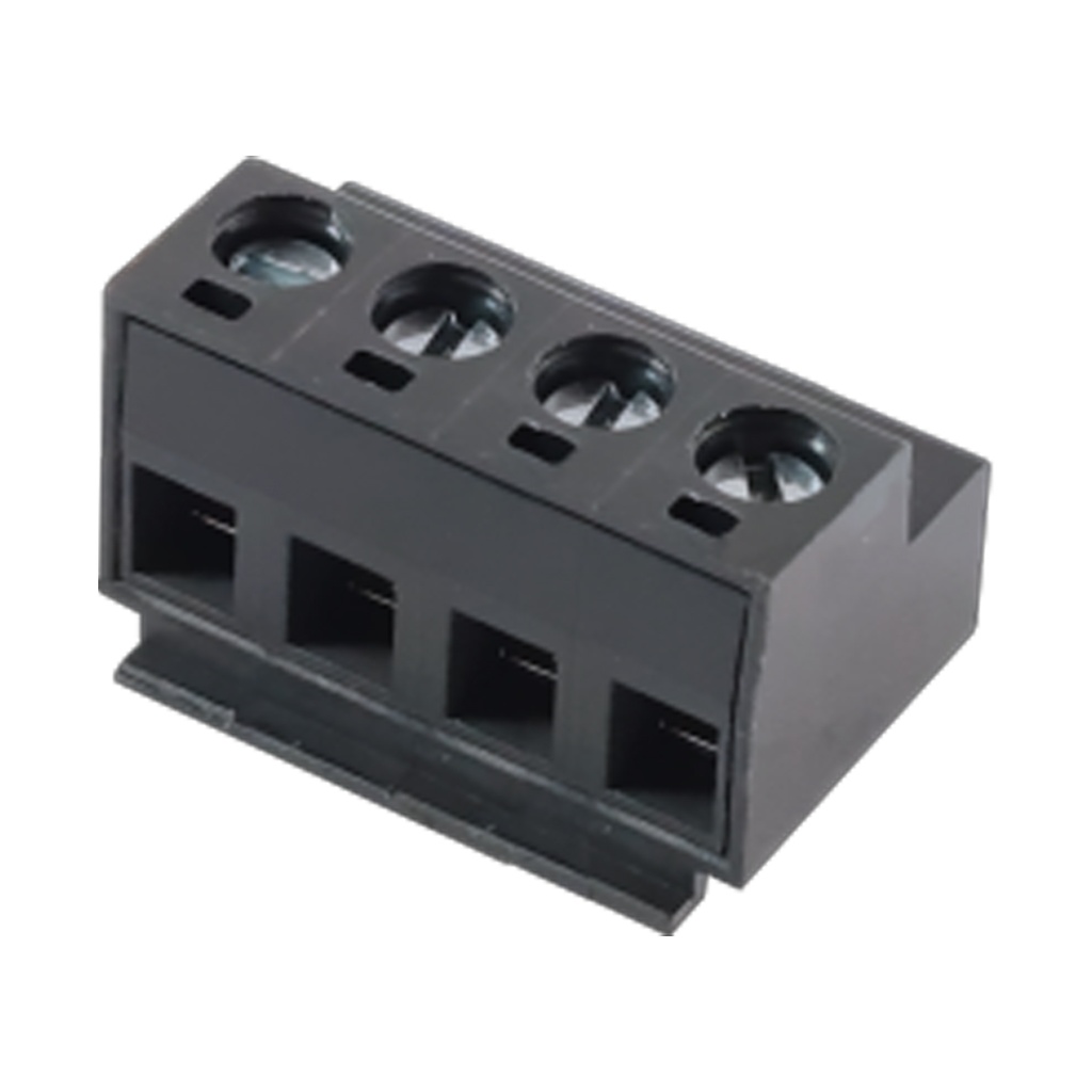 13 Position Pluggable Terminal Block with Screw Wire Terminations, Economy, 5mm Pitch, Black, 28-14 AWG, 12 Am