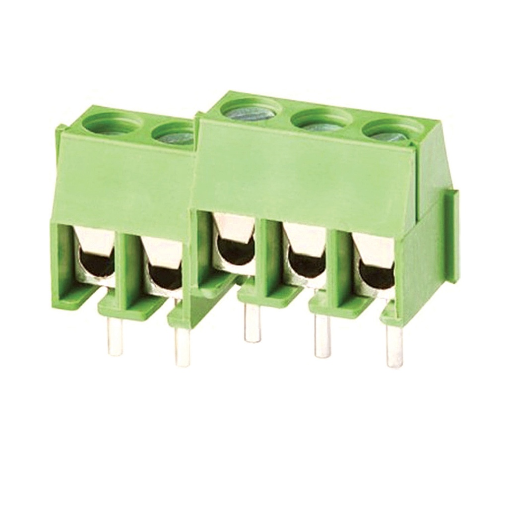 3.81mm Pitch fixed Printed Circuit Board (PCB) terminal block, interlocking, compact modular, horizontal Screw
