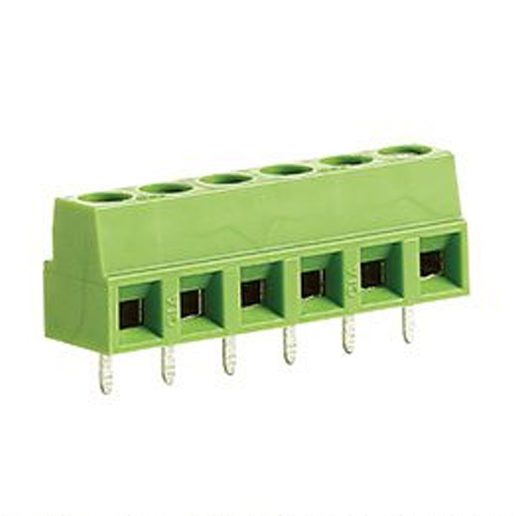 5.08mm Pitch fixed Printed Circuit Board (PCB) terminal block, horizontal Screw Clamp wire entry, low profile, multi-position, 14 position