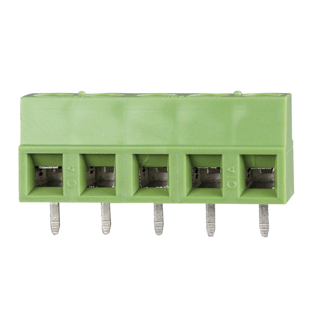 5 Position PCB Screw Terminal Block, 5.08mm Pin Spacing, 14A, 300V, 30-14 AWG, UL Ratings