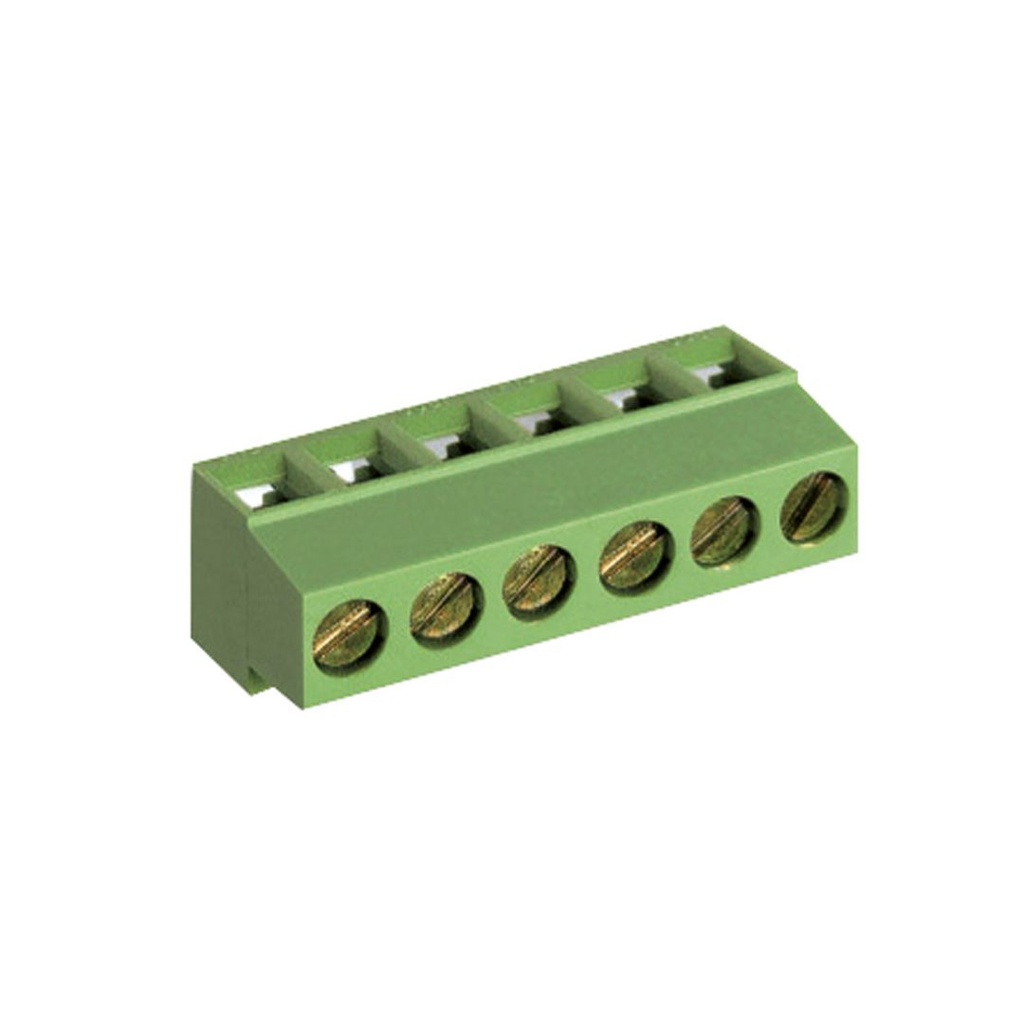 Terminal Block, Fixed PCB Connector, 3.5mm pitch, 16 pos, 30-16AWG