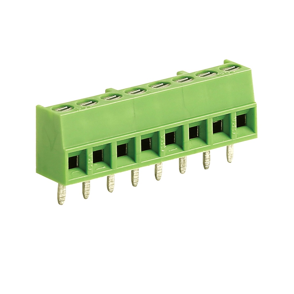 11 Position PCB Terminal Block, 3.81mm Pin Spacing, Subminiature, Horizontal Wire Entry, Screw Terminal Block, 30-18 AWG, CPA3.81-11VE