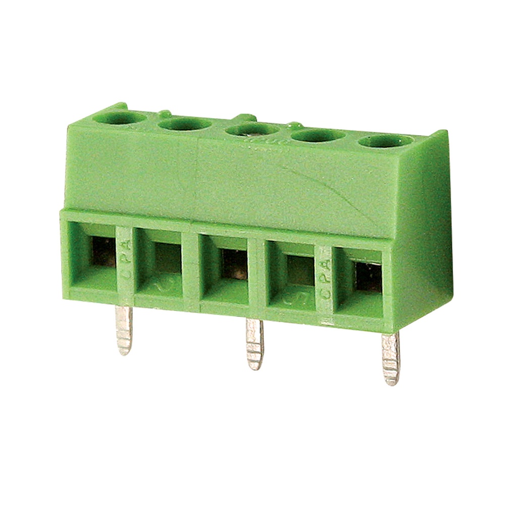 Miniature Terminal Block Connector, 7.62mm, 2 Pos, 10A, 300V