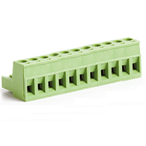 11 Position Pluggable Terminal Block, Screw Connector Terminal Wiring, 7.5mm Spacing, 24-12 AWG