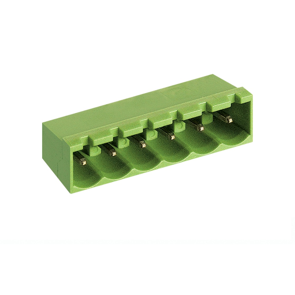 10 Position PCB Terminal Block Header With Closed Ends, Horizontal, 5.08mm Pin Spacing, Polarizing Ribs