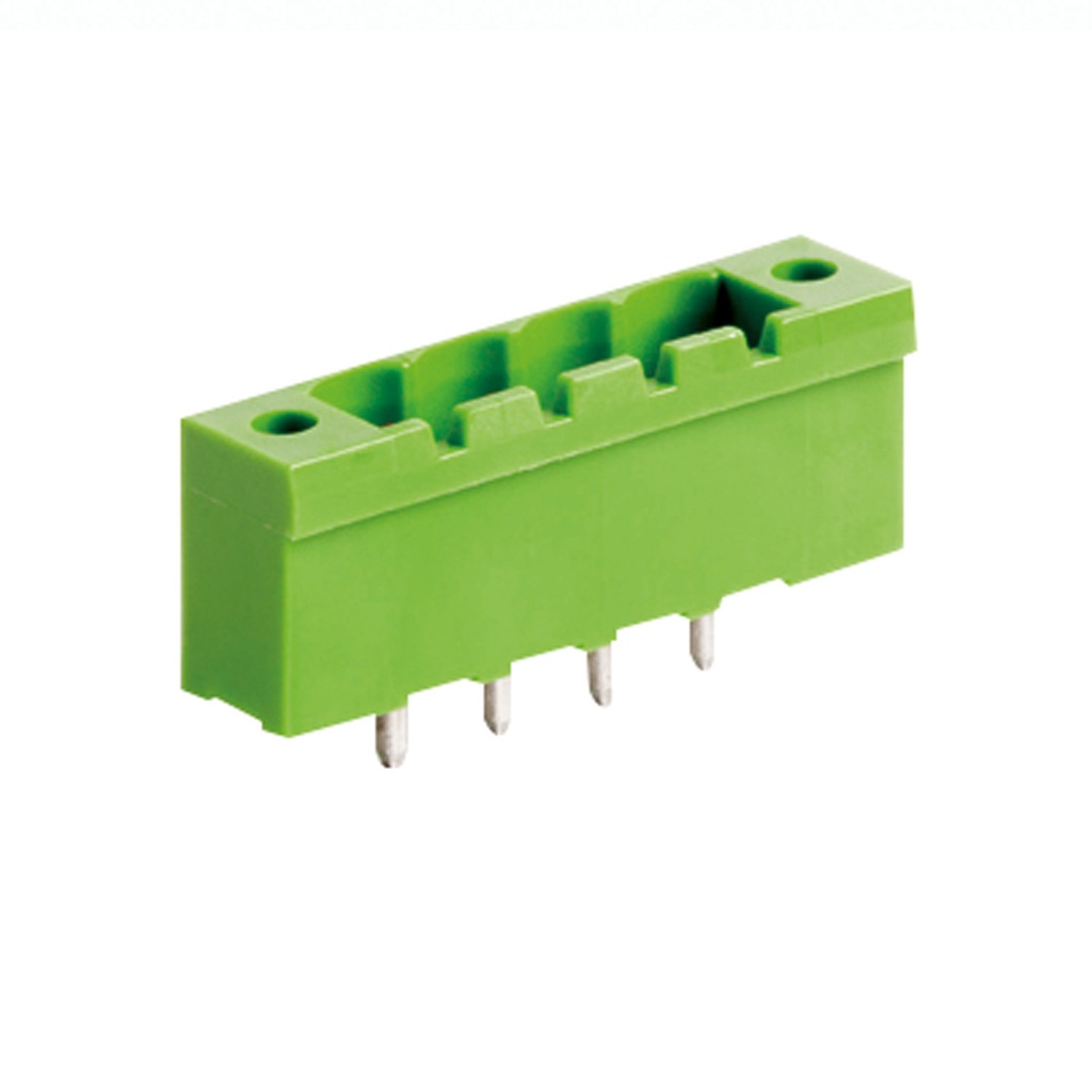 11 Position PCB Terminal Block Header With Screw Locks, Vertical, 5.08mm Pin Spacing, Polarizing Ribs